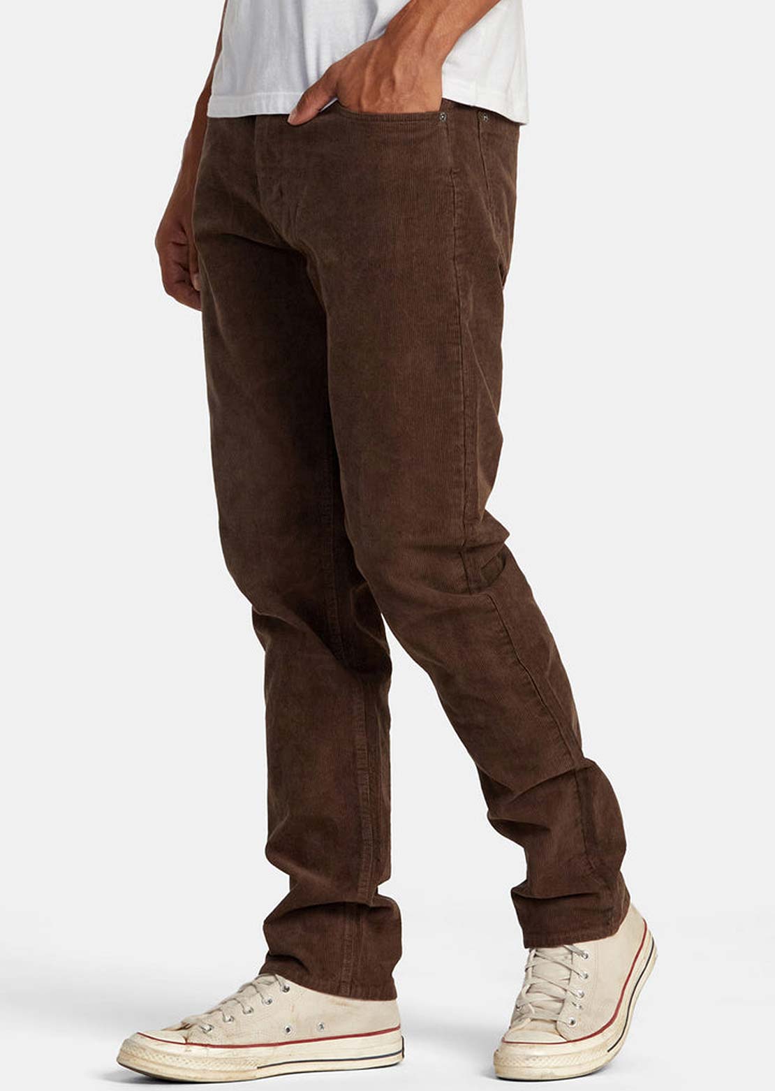 RVCA Men’s Daggers Pigment Corduroy Pants Chocolate