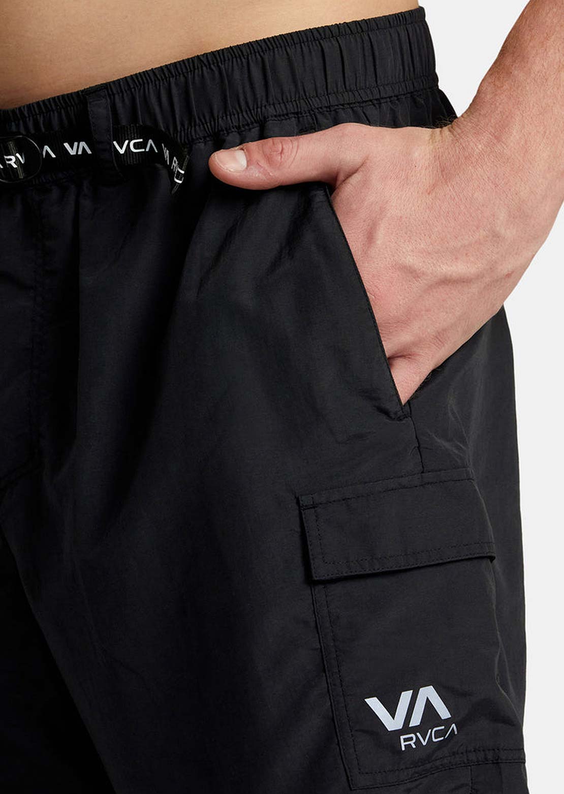 RVCA Men’s Outsider Packable Cargo Shorts Utility Shorts Black