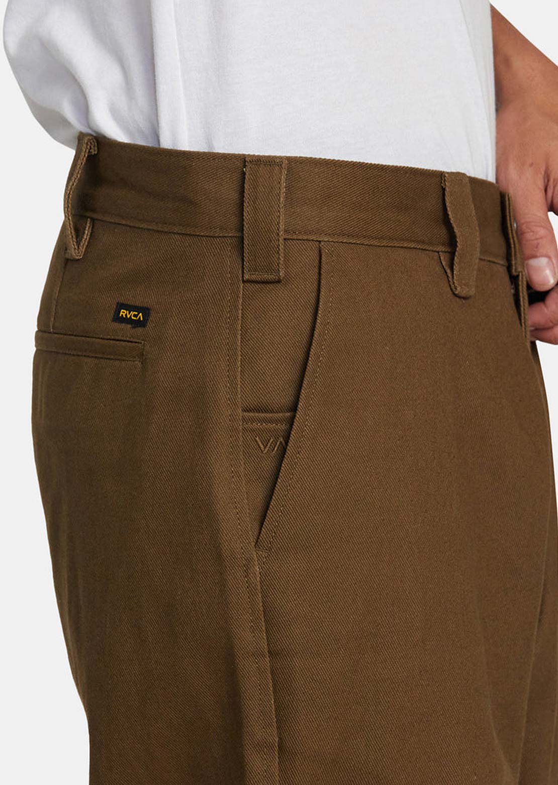RVCA Men's Americana Chino Pant Bombay Brown