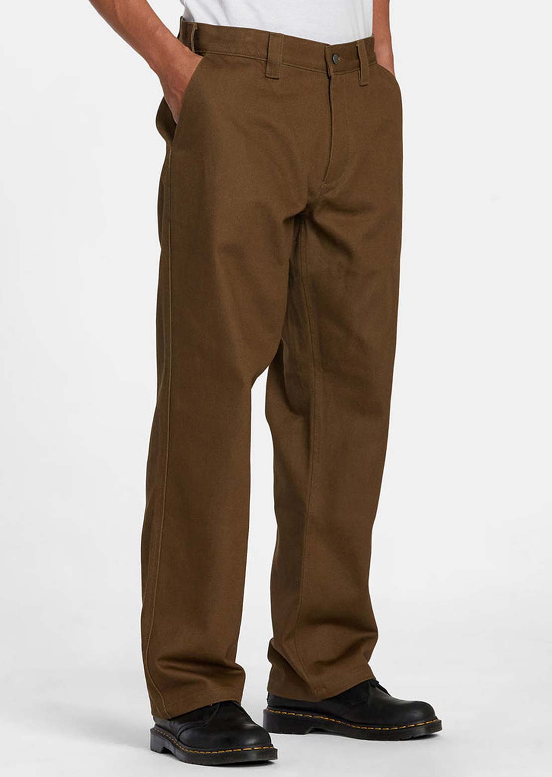 RVCA Men's Americana Chino Pant Bombay Brown