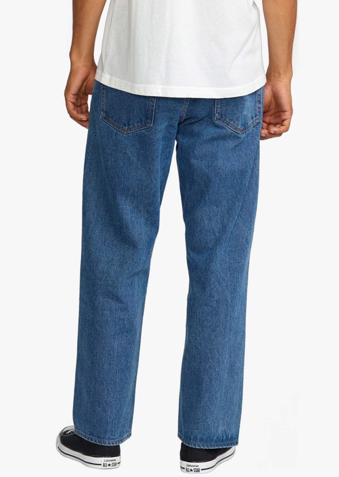RVCA Men's Americana Dayshift Denim Pant Blue Collar