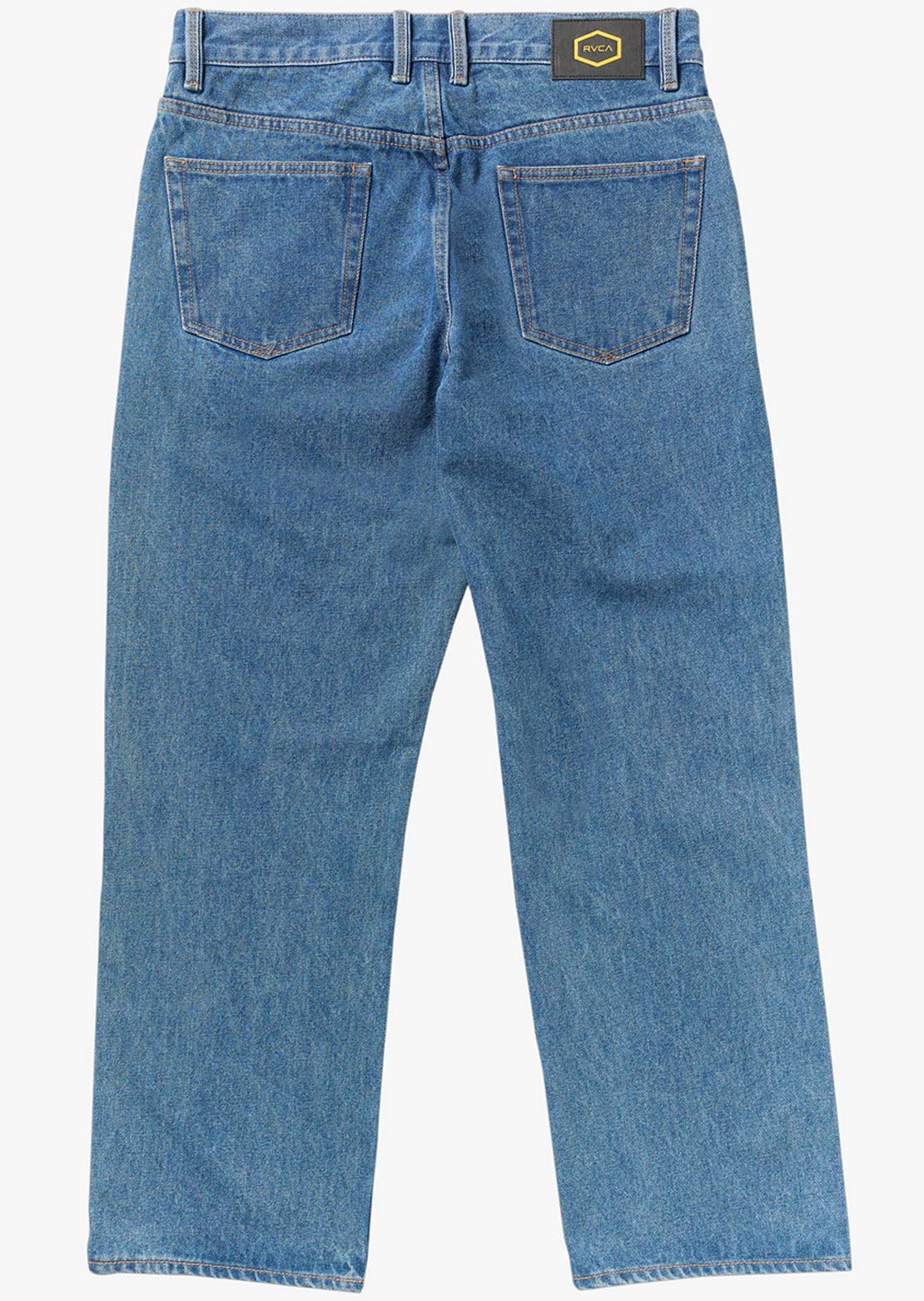 RVCA Men's Americana Dayshift Denim Pant Blue Collar