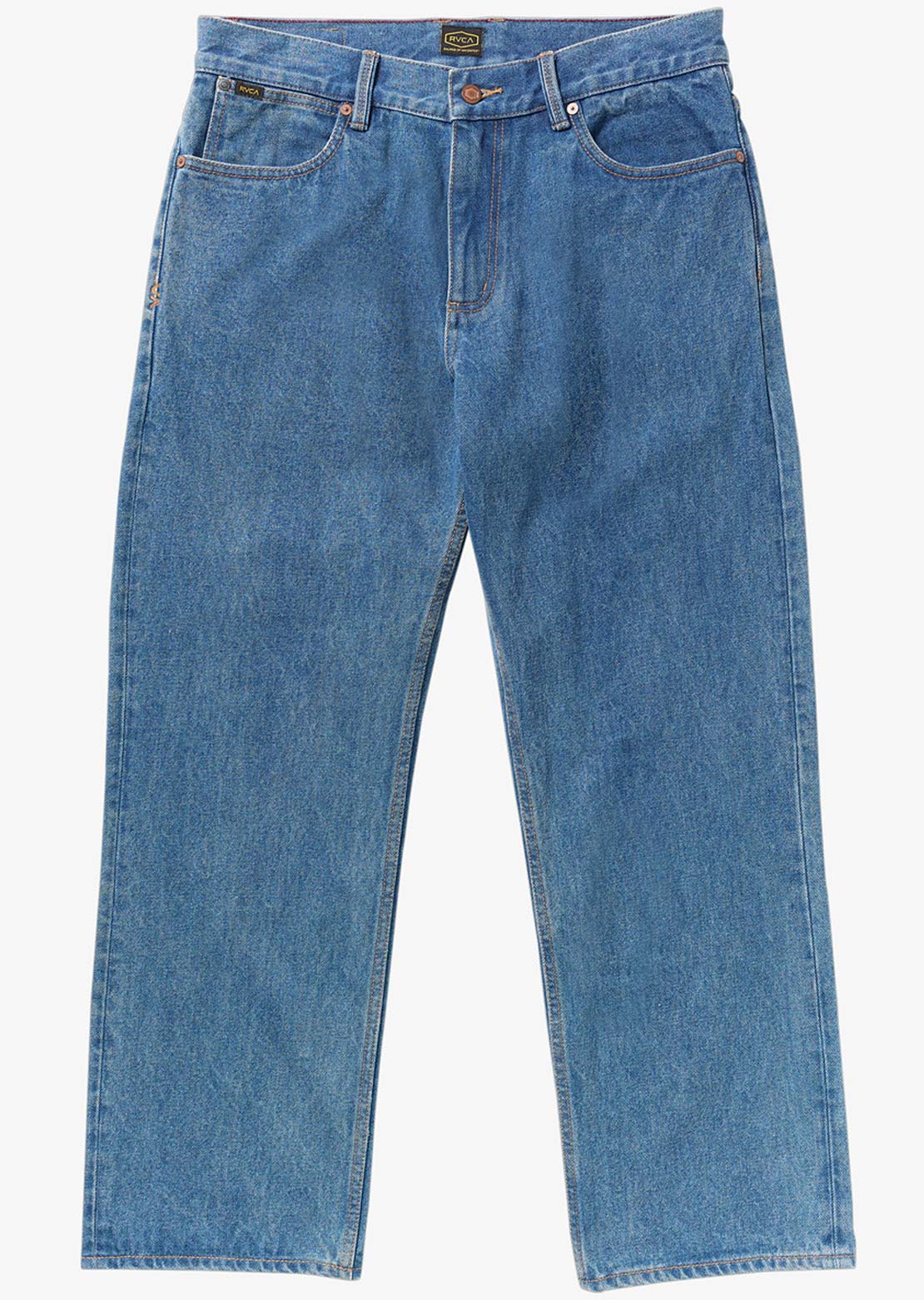 RVCA Men's Americana Dayshift Denim Pant Blue Collar