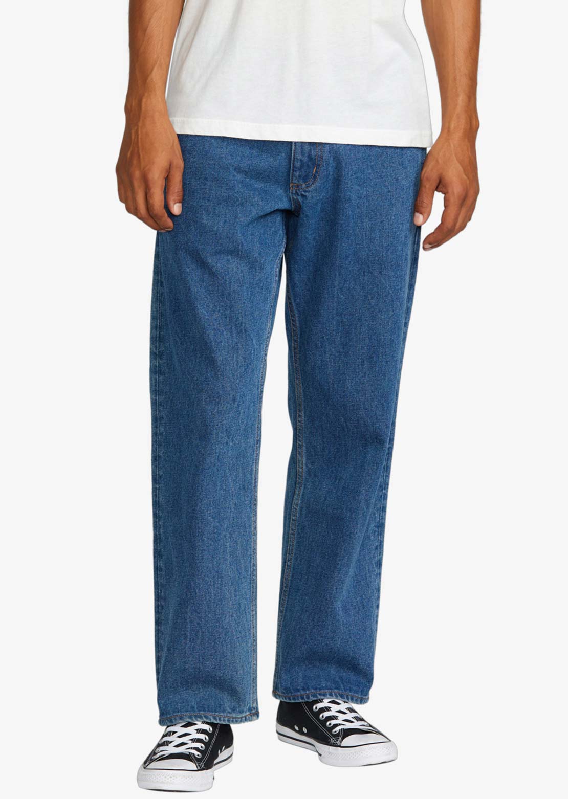 RVCA Men's Americana Dayshift Denim Pant Blue Collar