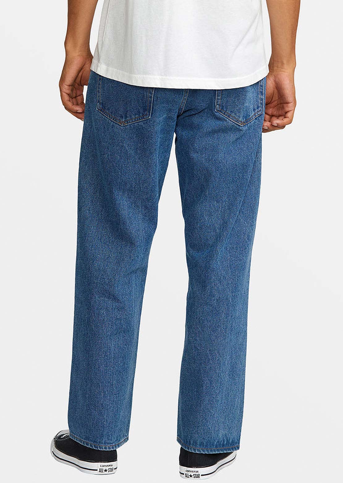 RVCA Men's Americana Dayshift Denim Pant Blue Collar