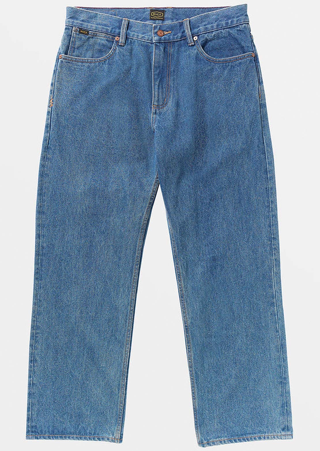 RVCA Men's Americana Dayshift Denim Pant Blue Collar