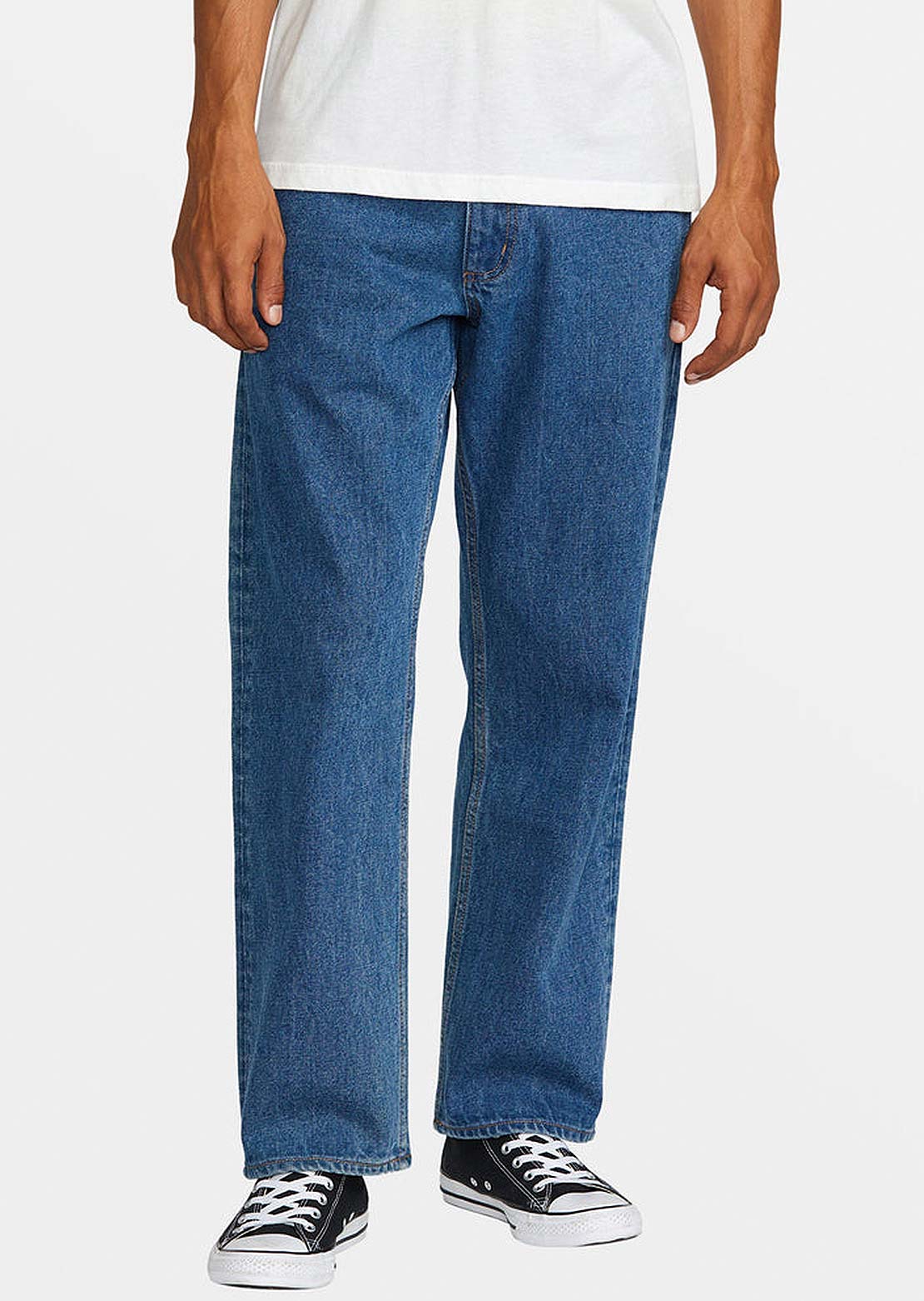 RVCA Men's Americana Dayshift Denim Pant Blue Collar