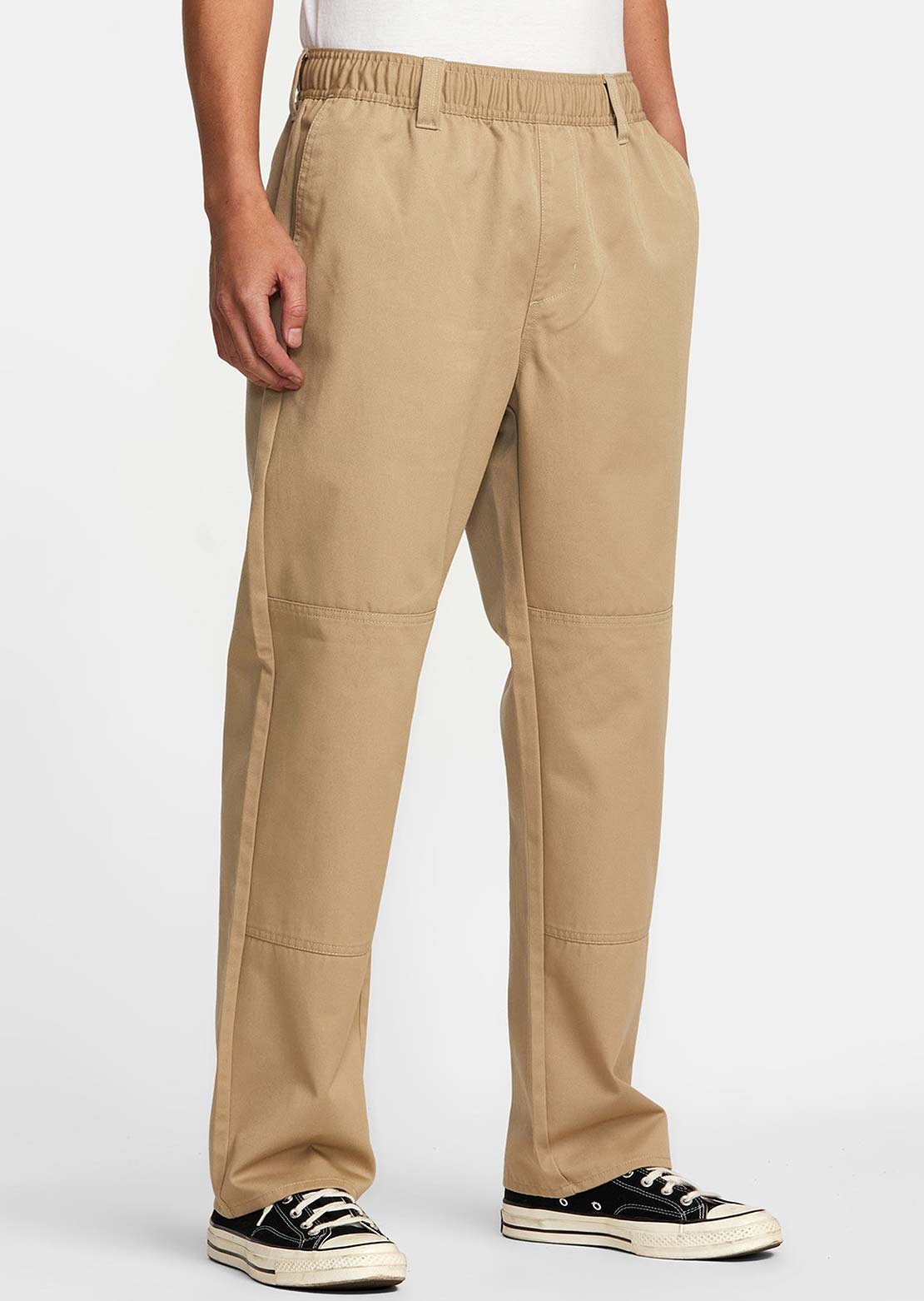 RVCA Men&#39;s Americana Elastic Pants Khaki