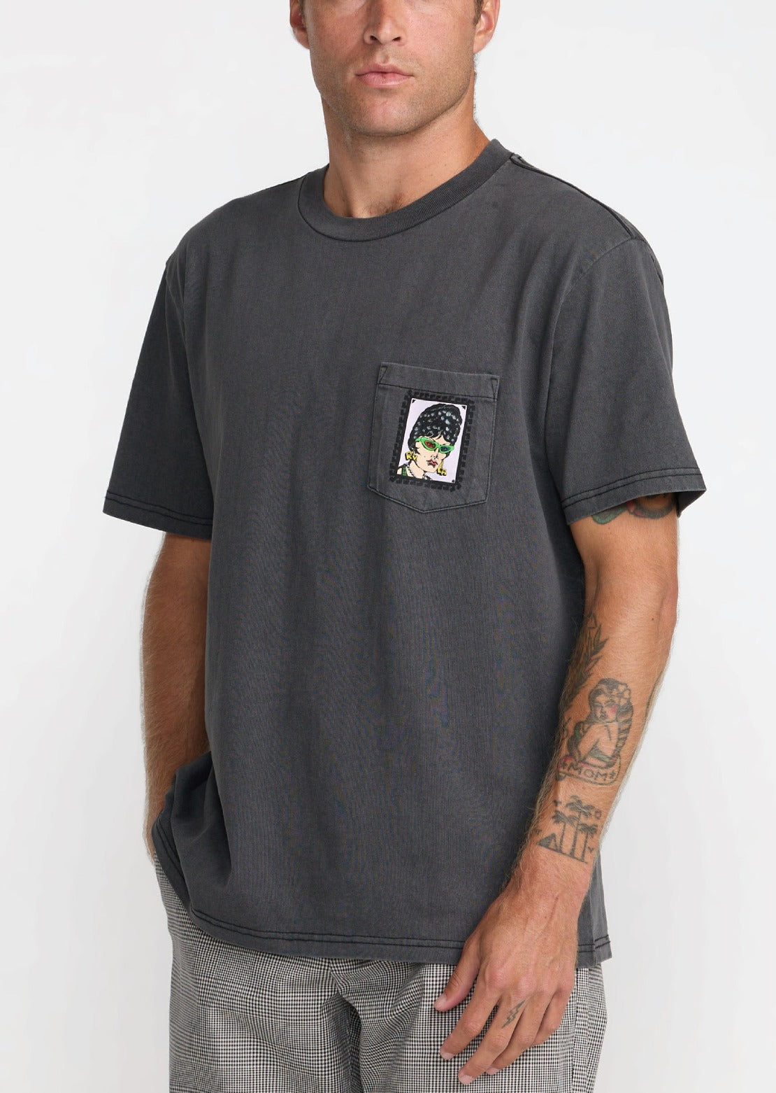 RVCA Men's Barbra Bangles T-Shirt Black