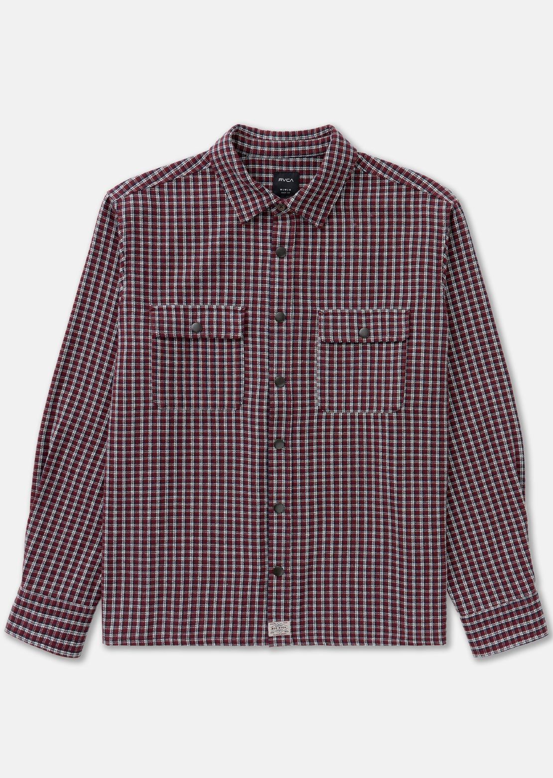 RVCA Men's Big Flannel Longsleeve Red Earth