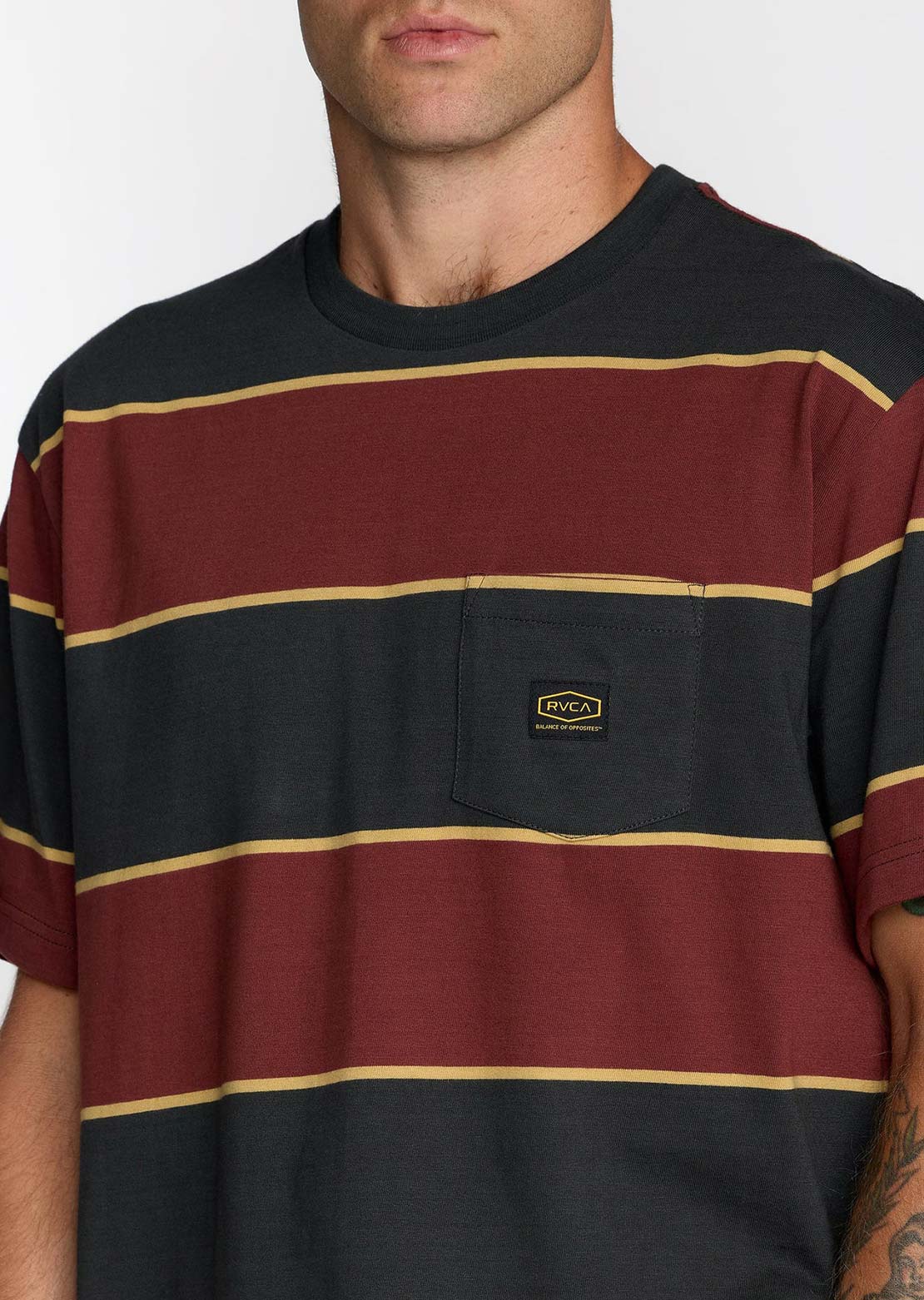 RVCA Men's Dayshift Stripe T-Shirt