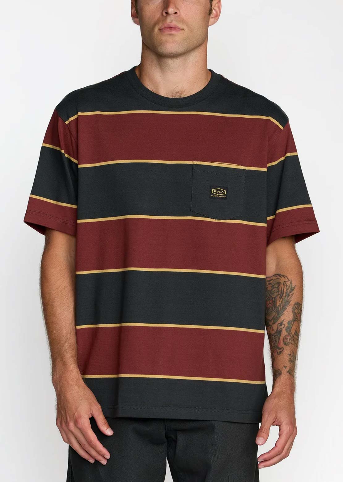 RVCA Men's Dayshift Stripe T-Shirt
