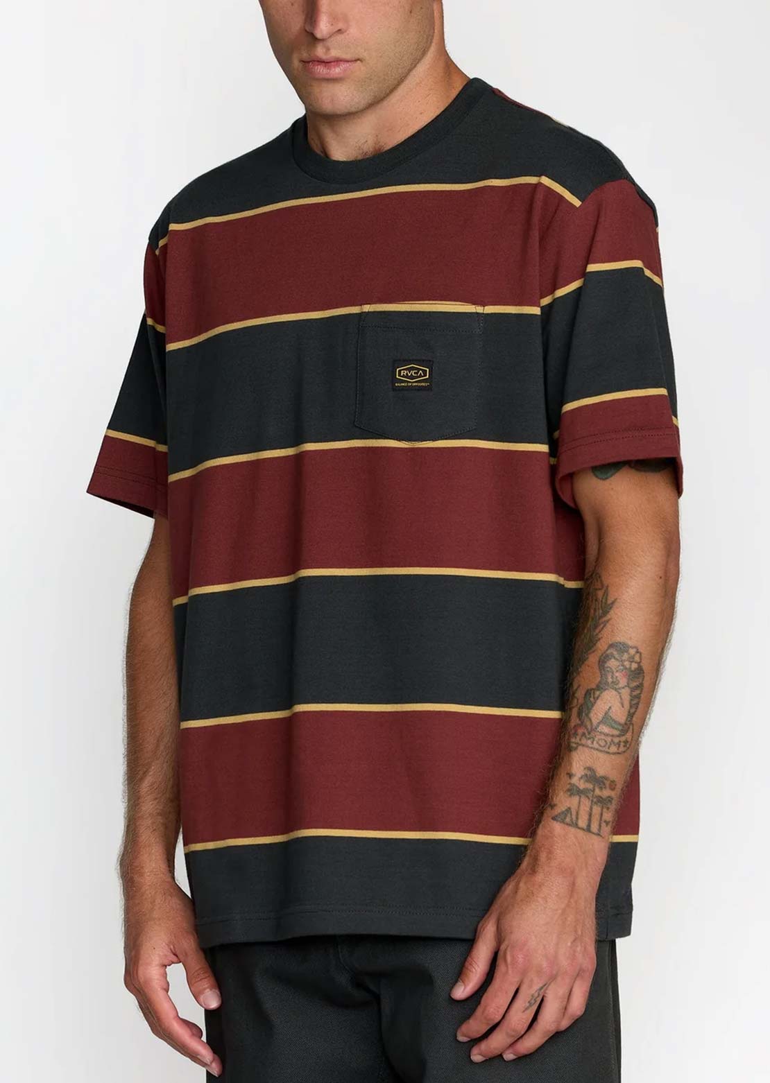 RVCA Men's Dayshift Stripe T-Shirt