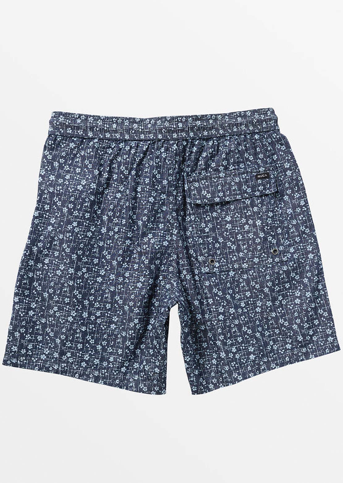 RVCA Men&#39;s Escape Elastic Chambray Shorts Washed Indigo