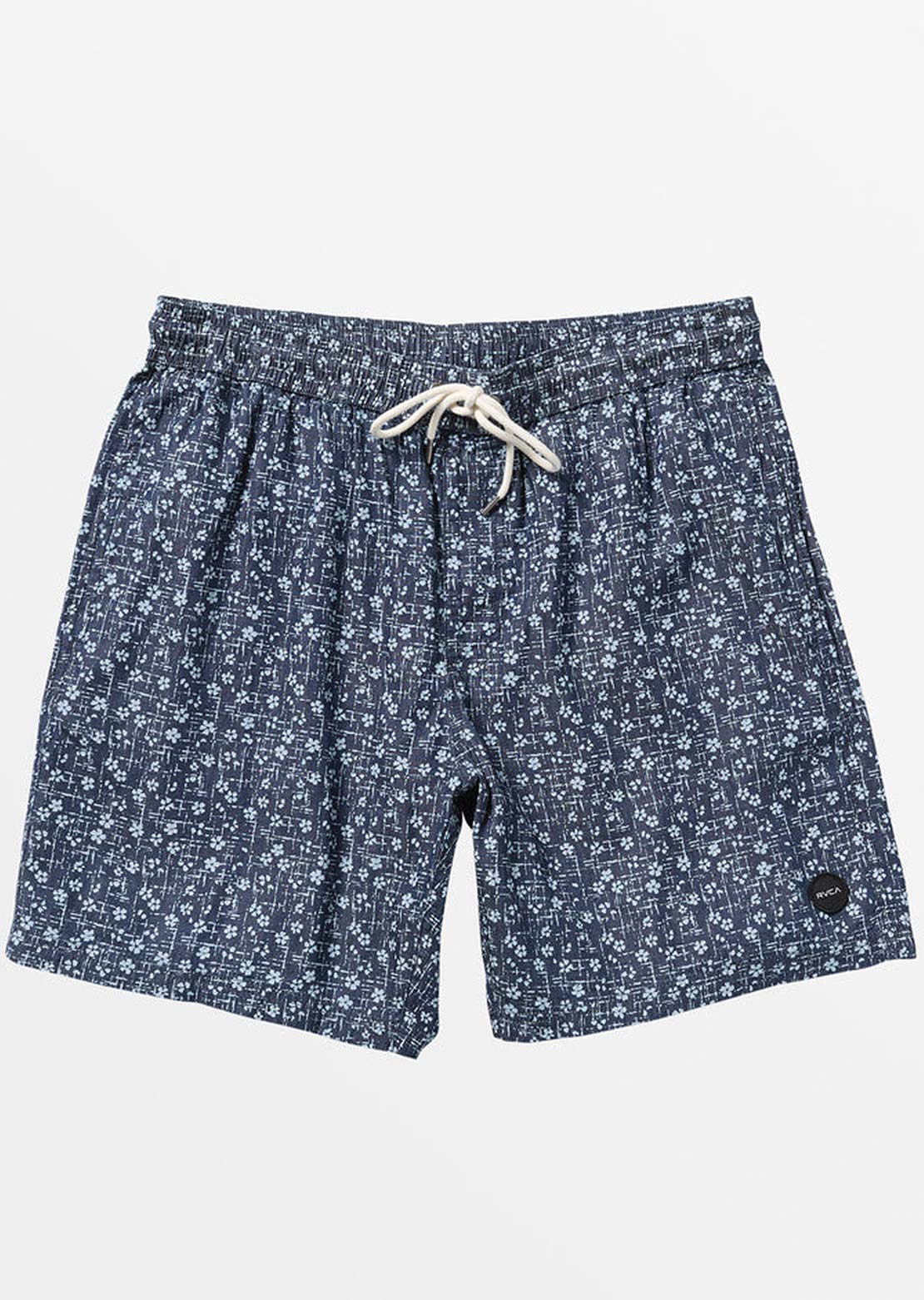 RVCA Men&#39;s Escape Elastic Chambray Shorts Washed Indigo