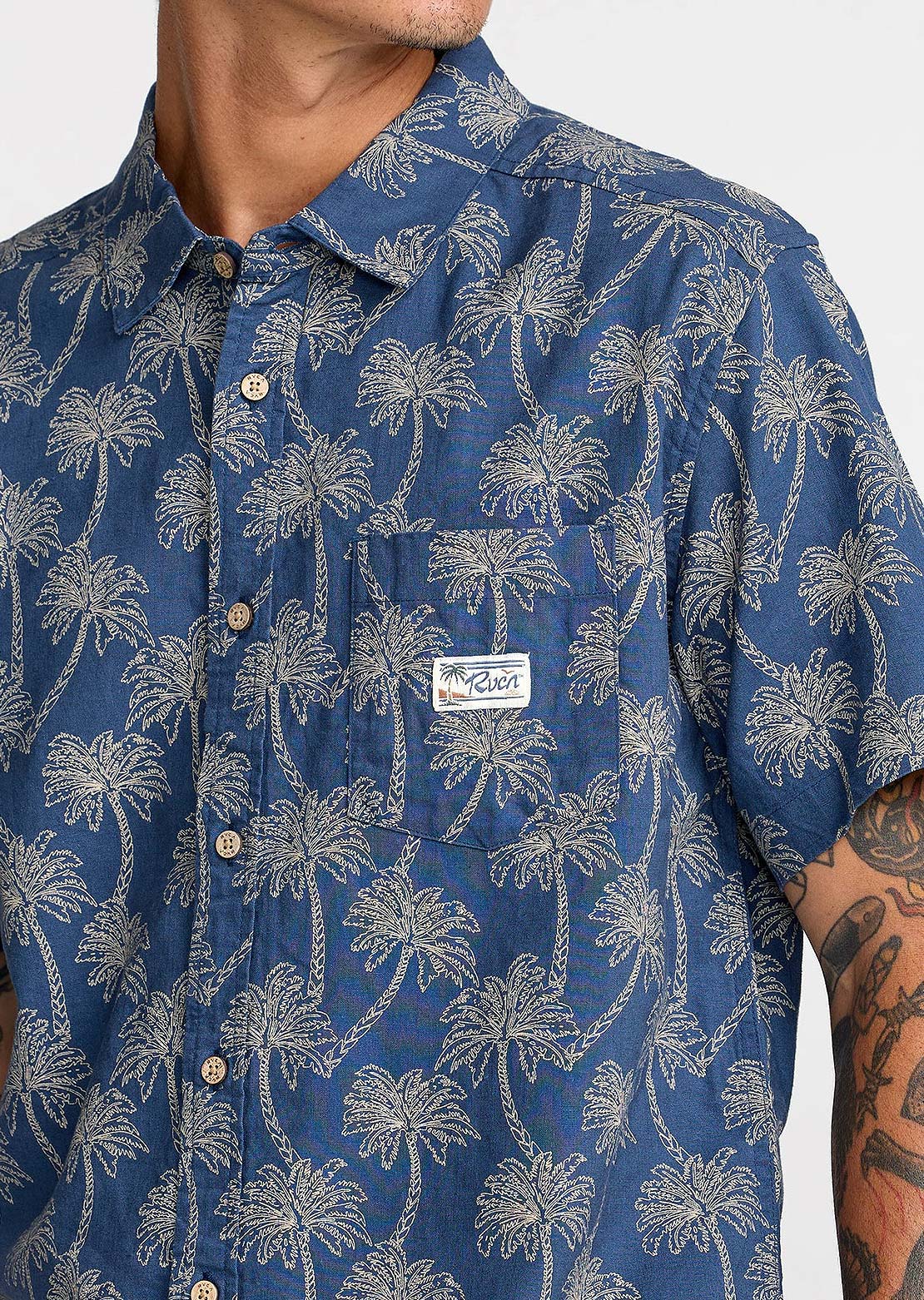 RVCA Men's Exotica Button Up Shirt