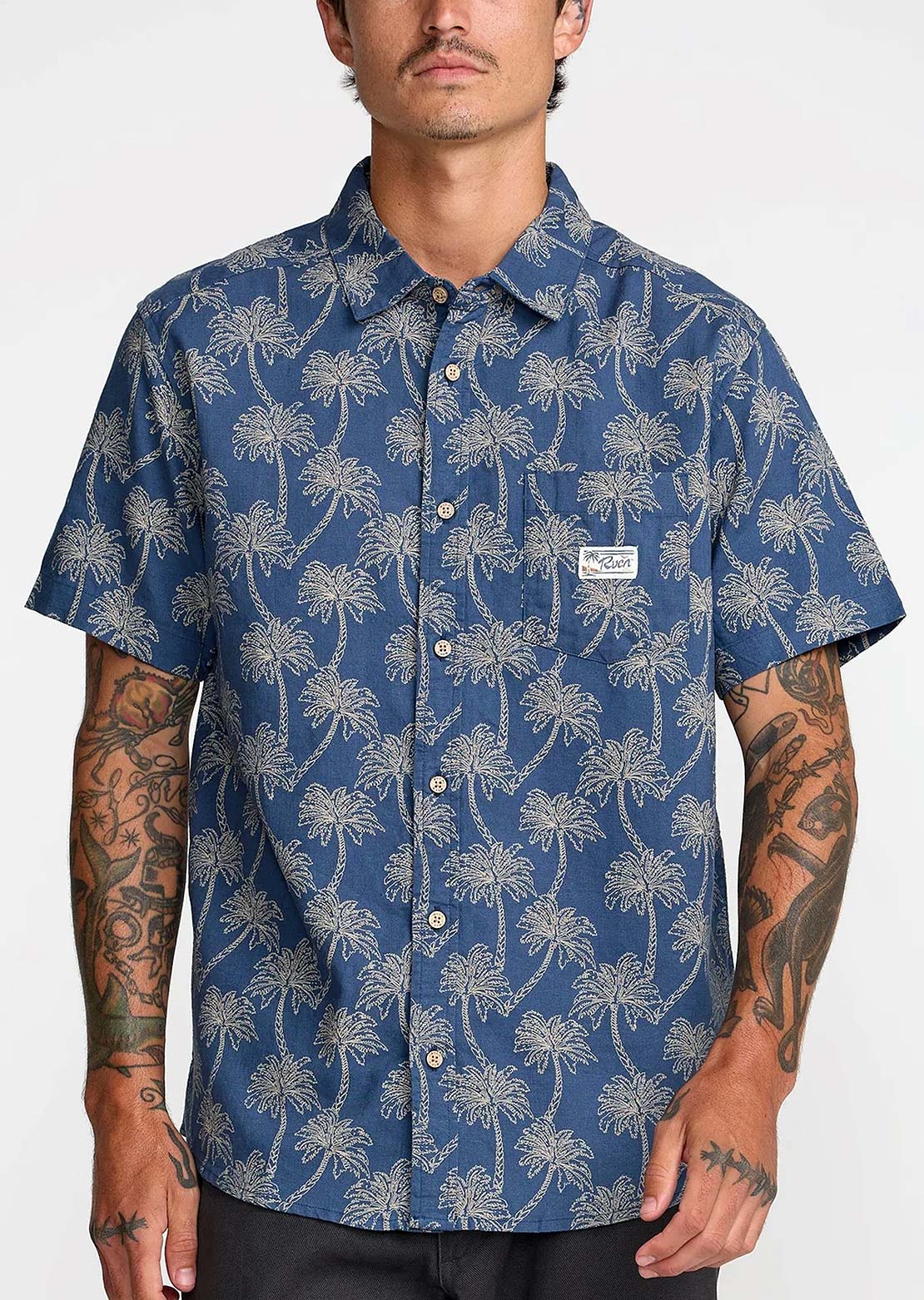 RVCA Men's Exotica Button Up Shirt