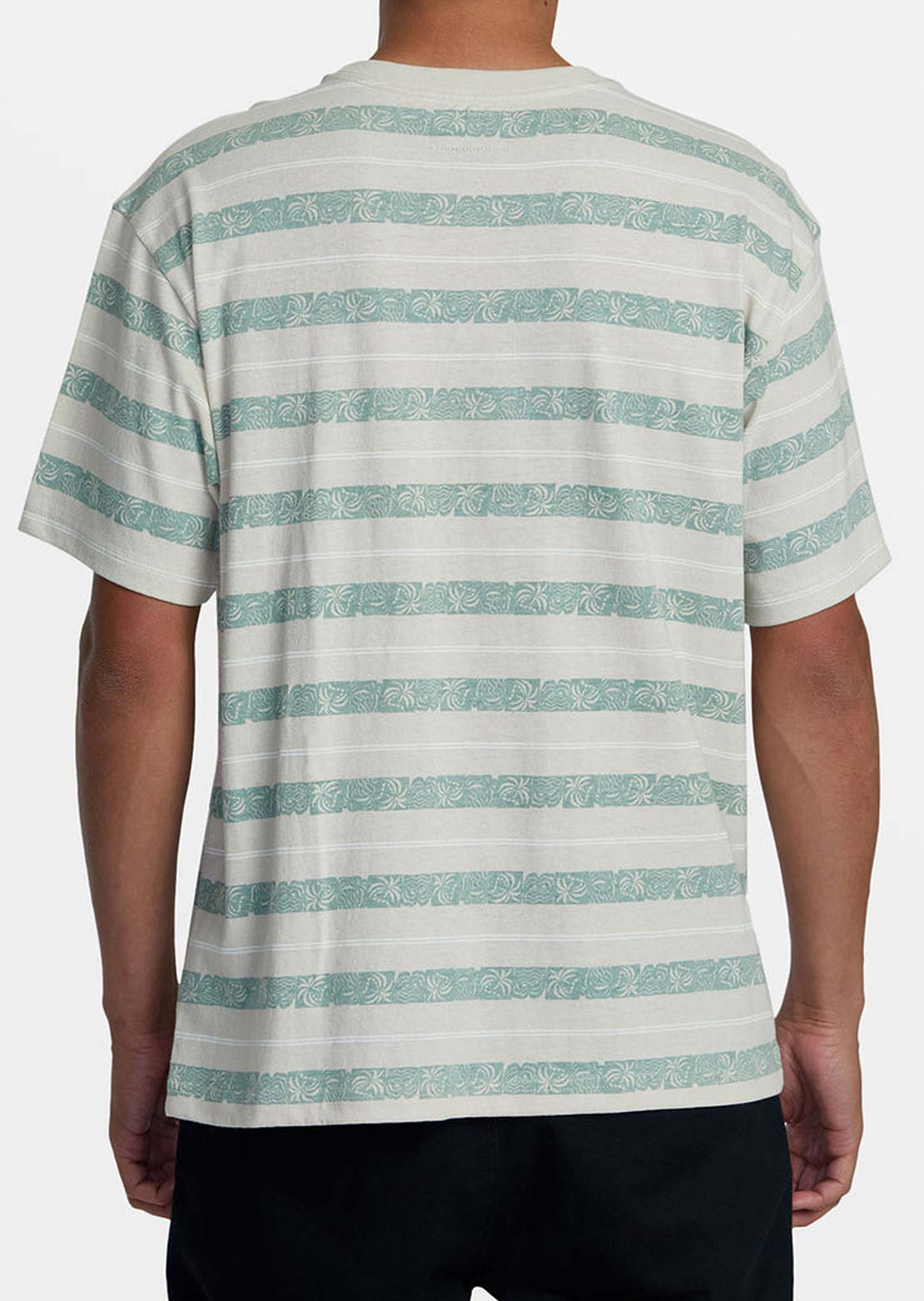 RVCA Men&#39;s Exotica Crew T-Shirt Latte