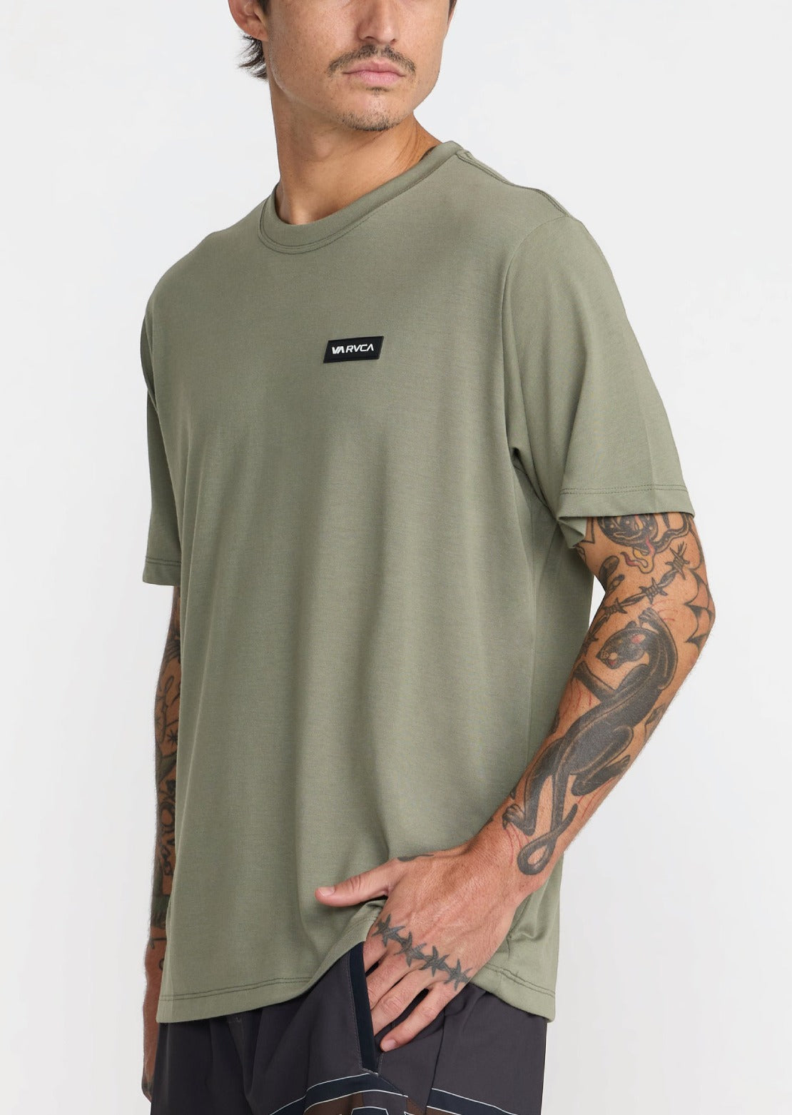 RVCA Men's Icon T-Shirt Army