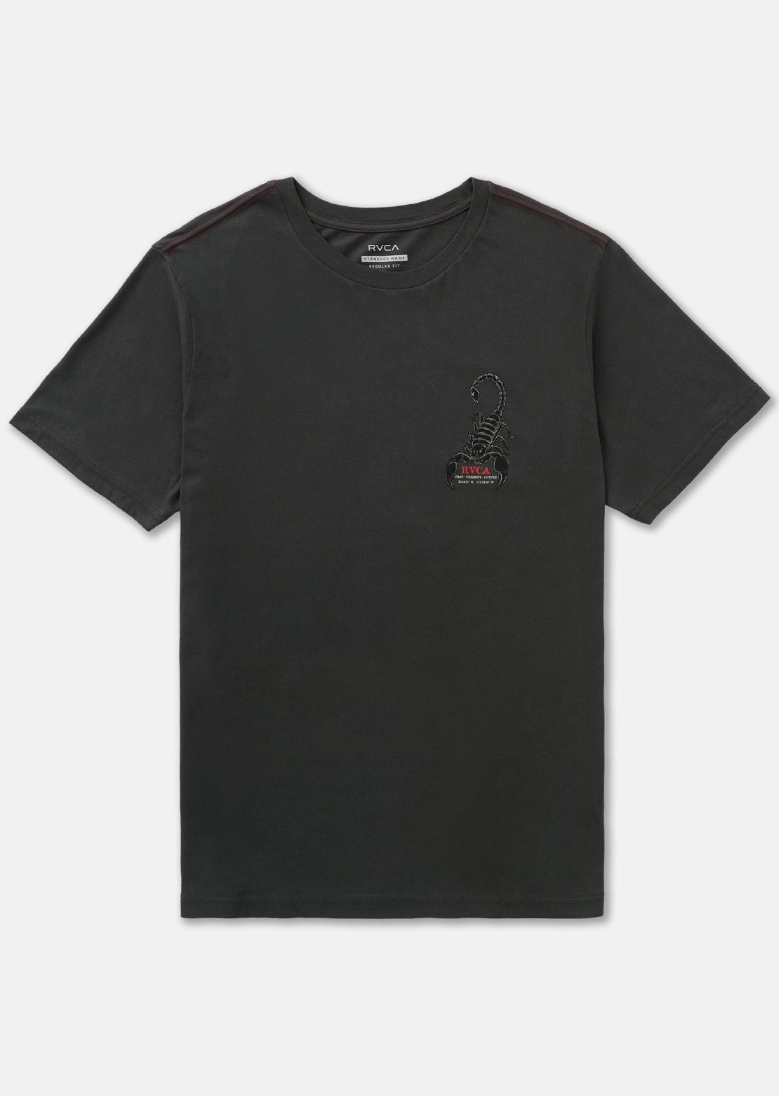 RVCA Men's Scorpo T-Shirt Pirate Black