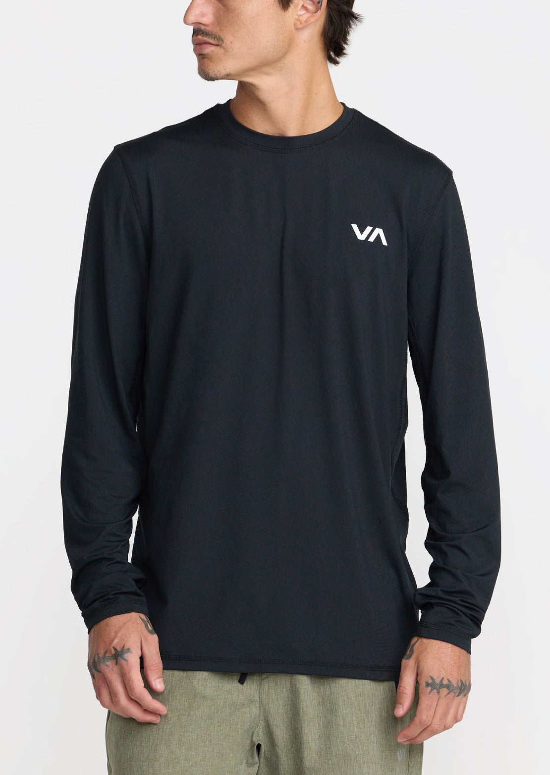 RVCA Men's Sport Vent Longsleeve Black