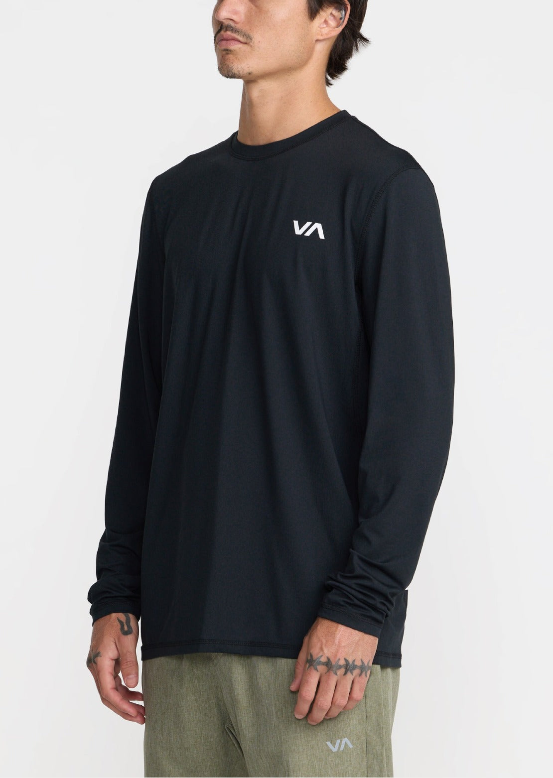 RVCA Men's Sport Vent Longsleeve Black