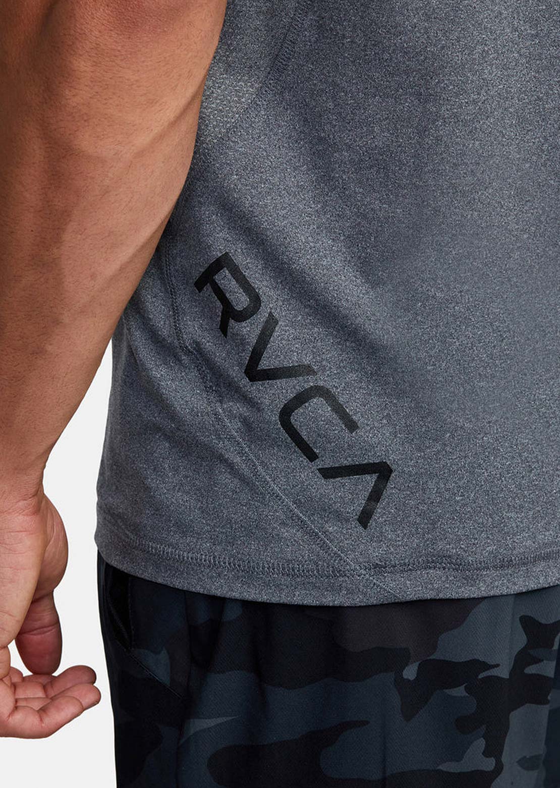 RVCA Men&#39;s Sport Vent Tank Top Charcoal