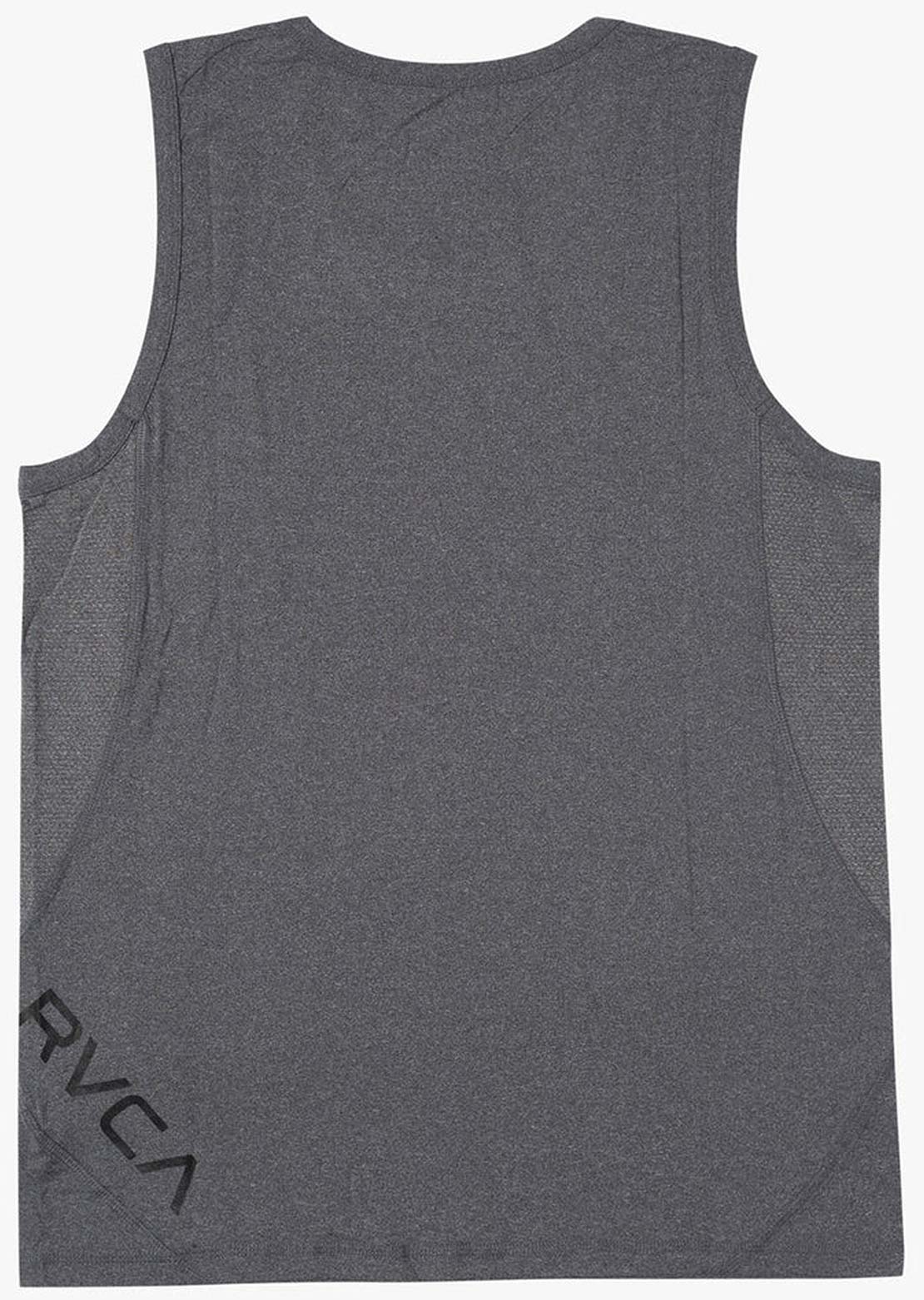 RVCA Men&#39;s Sport Vent Tank Top Charcoal
