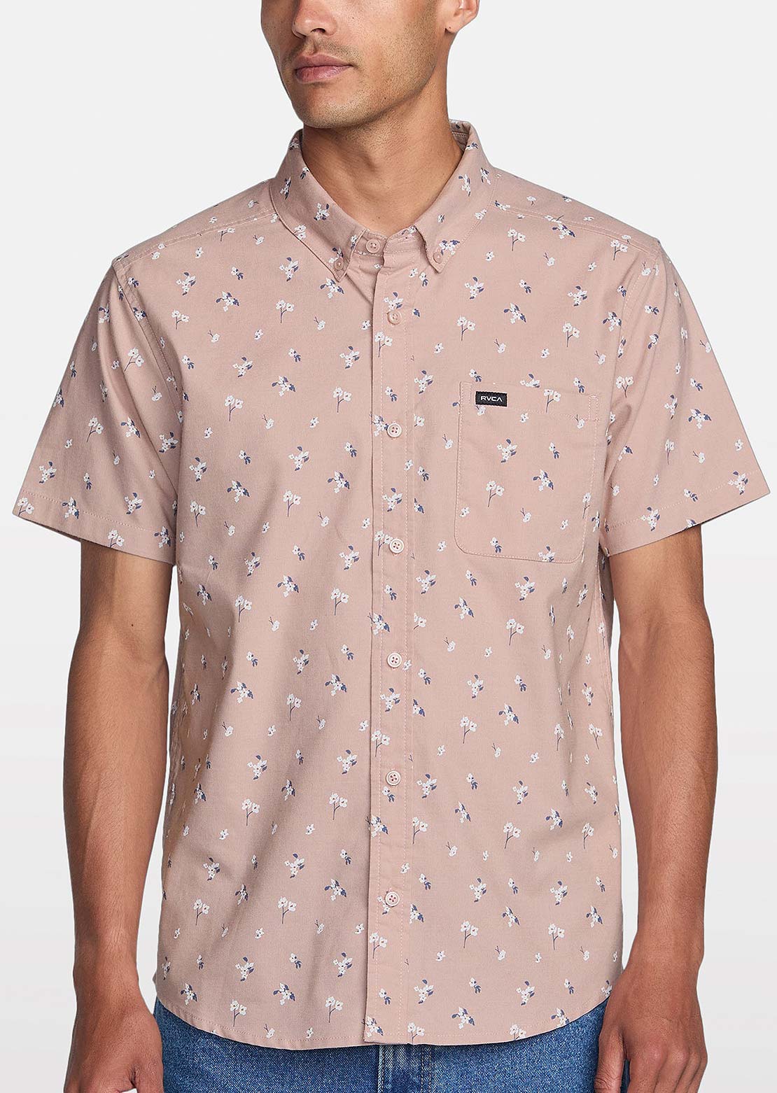 RVCA Men's Thatll Do Print T-Shirt Mauve