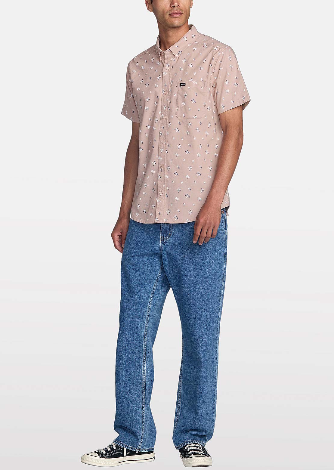 RVCA Men's Thatll Do Print T-Shirt Mauve