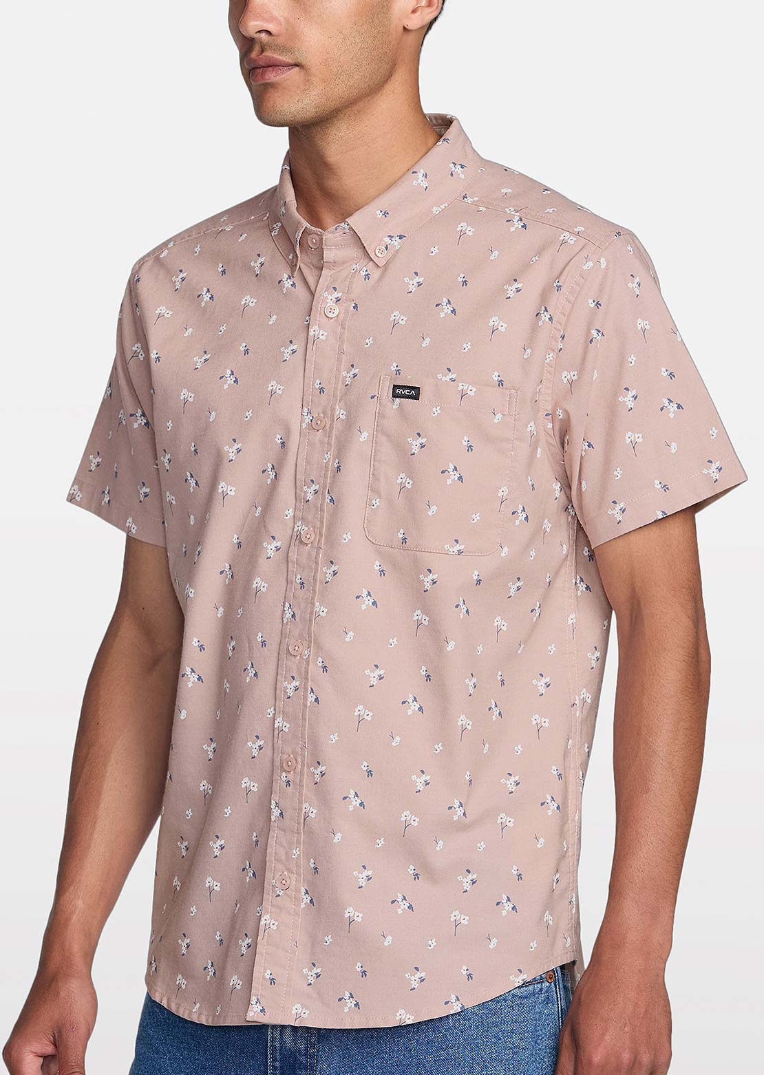 RVCA Men's Thatll Do Print T-Shirt Mauve
