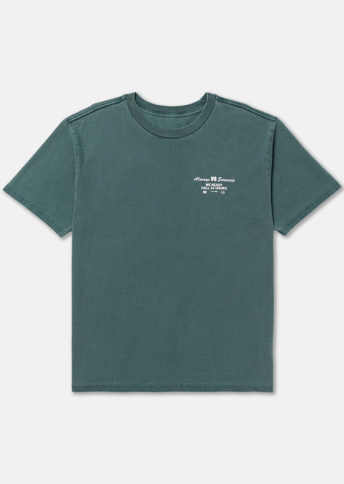 RVCA Men's V8 T-Shirt Dusty Green