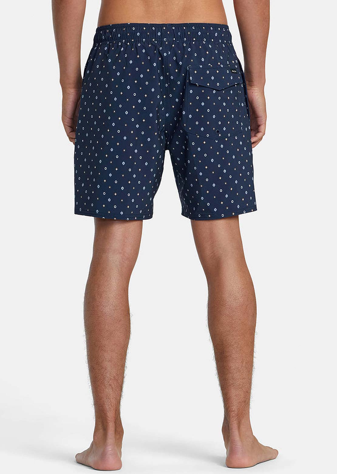 RVCA Men's Va Elastic Shorts Blue Dits