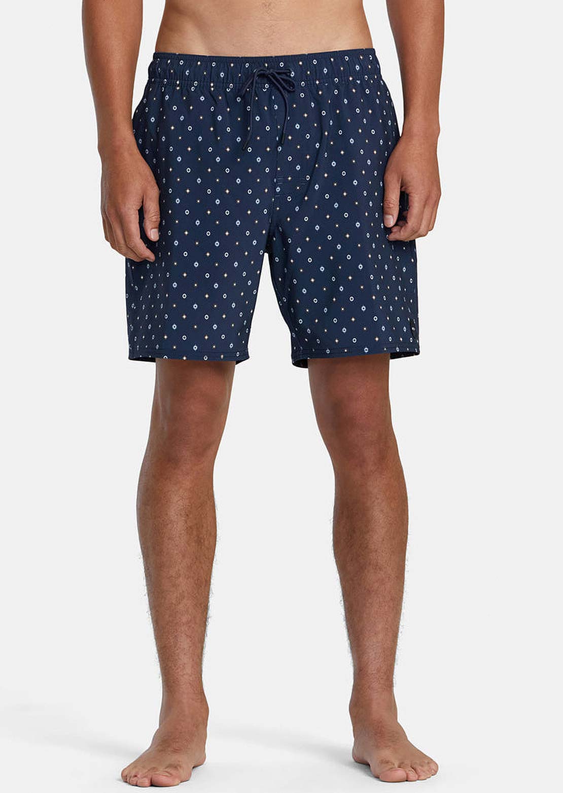 RVCA Men's Va Elastic Shorts Blue Dits