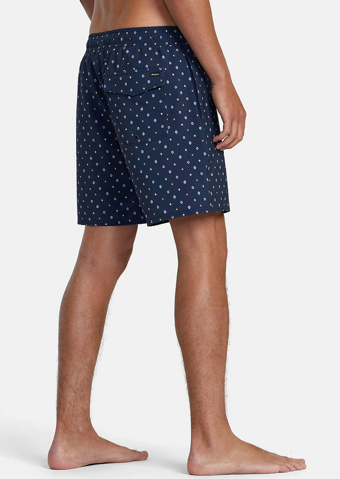 RVCA Men's Va Elastic Shorts Blue Dits
