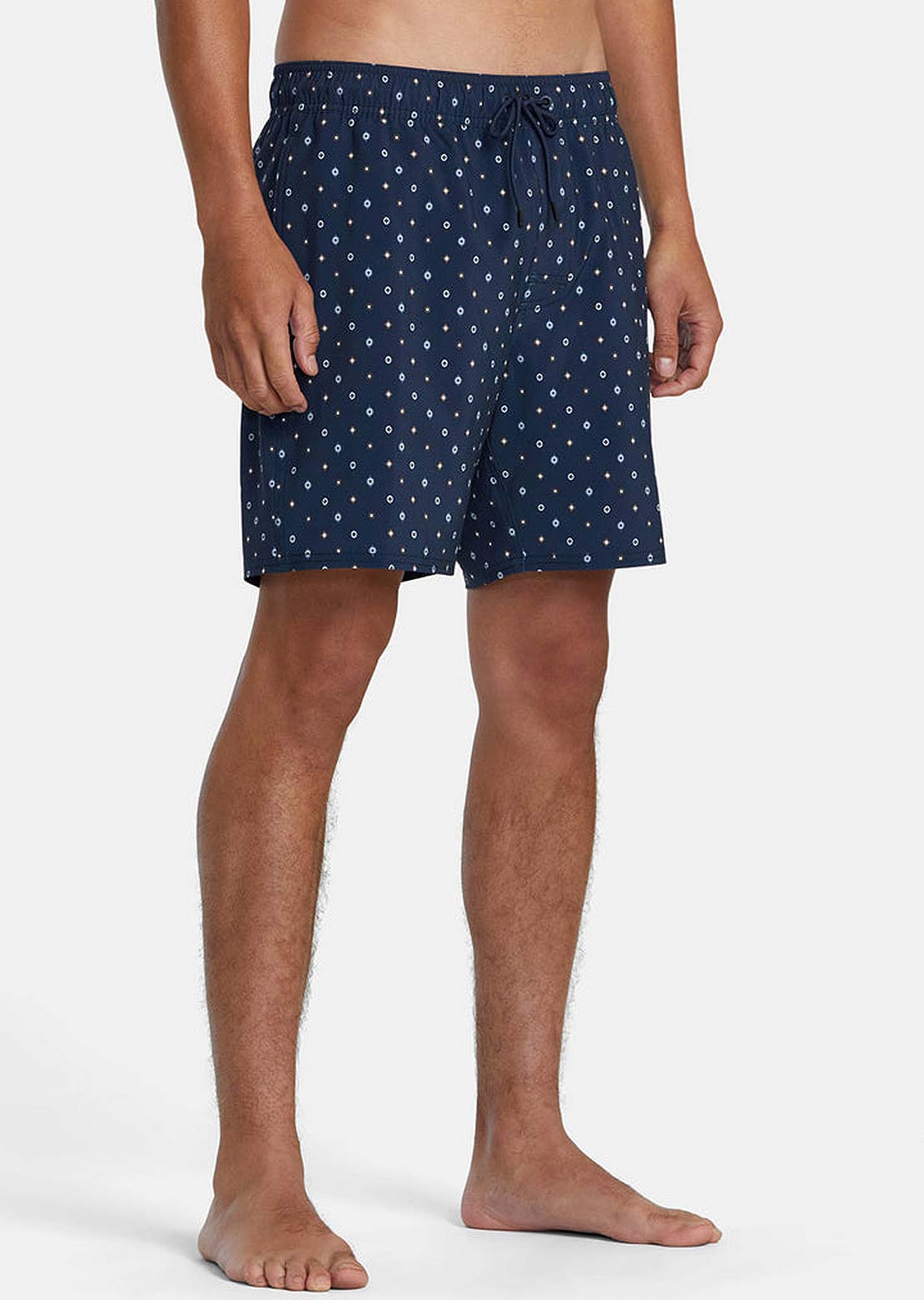 RVCA Men's Va Elastic Shorts Blue Dits