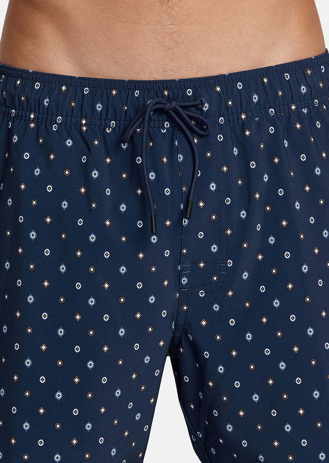 RVCA Men's Va Elastic Shorts Blue Dits