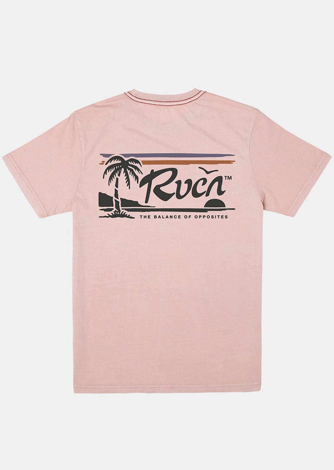 RVCA Men&#39;s Vista T-Shirt Pale Mauve