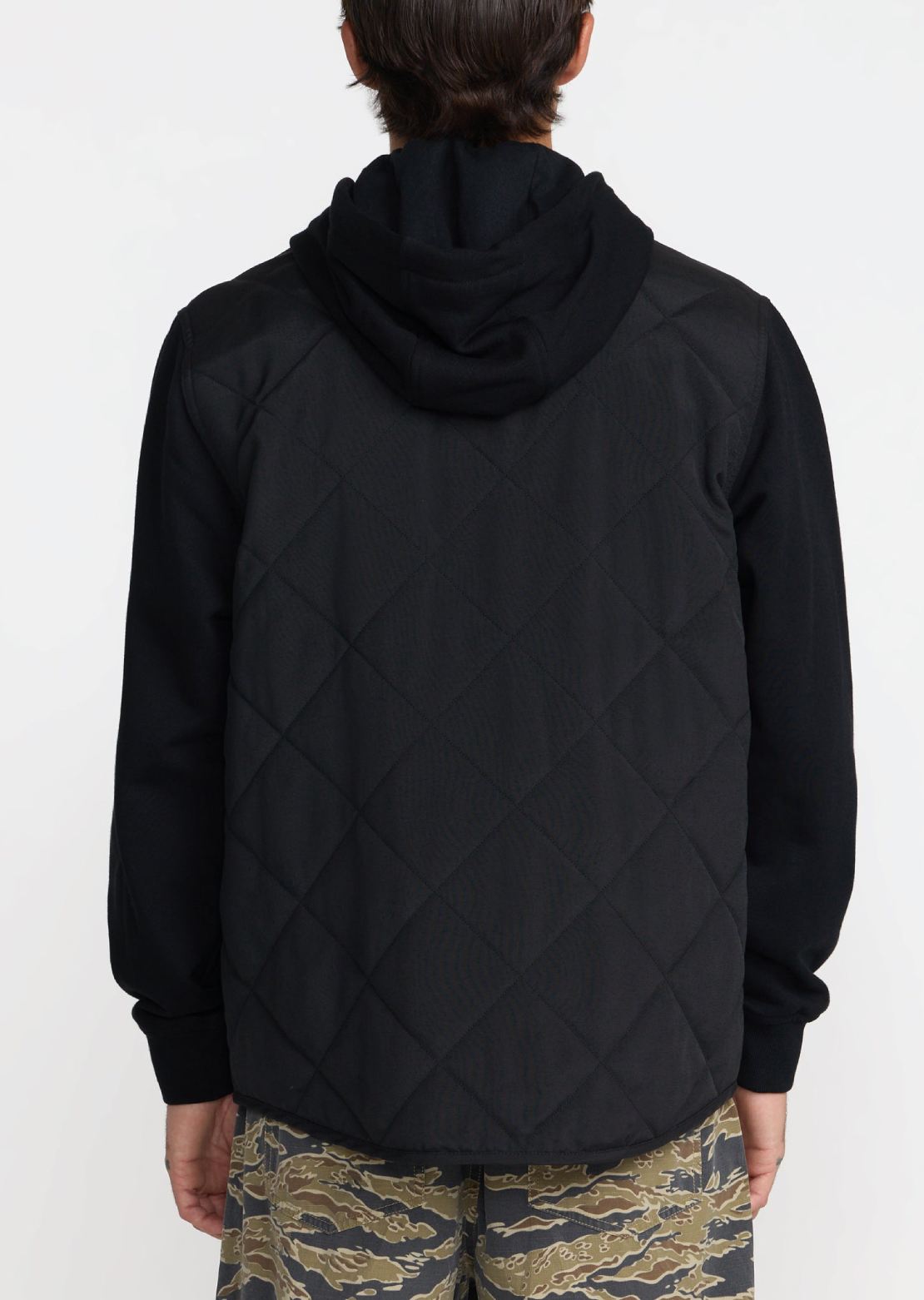 RVCA Men's Warner Hooded Puffer Jacket Rvca Black