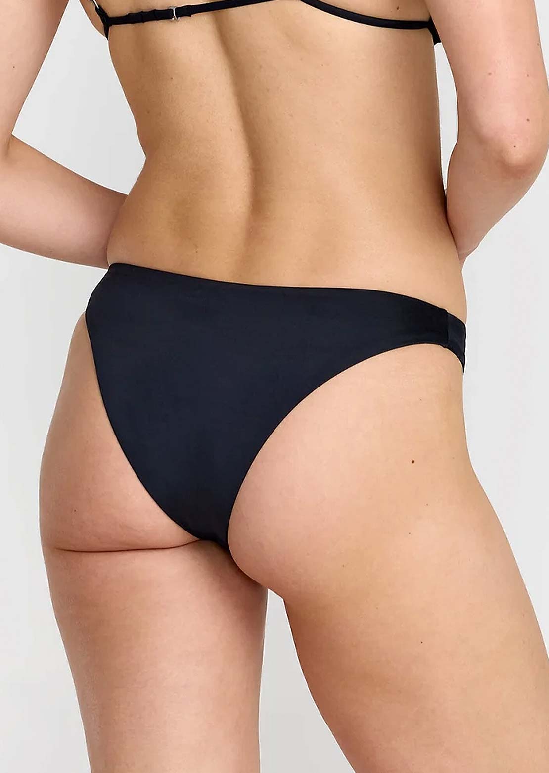 RVCA Women's Cabana Medium French Bikini Bottom RVCA Black