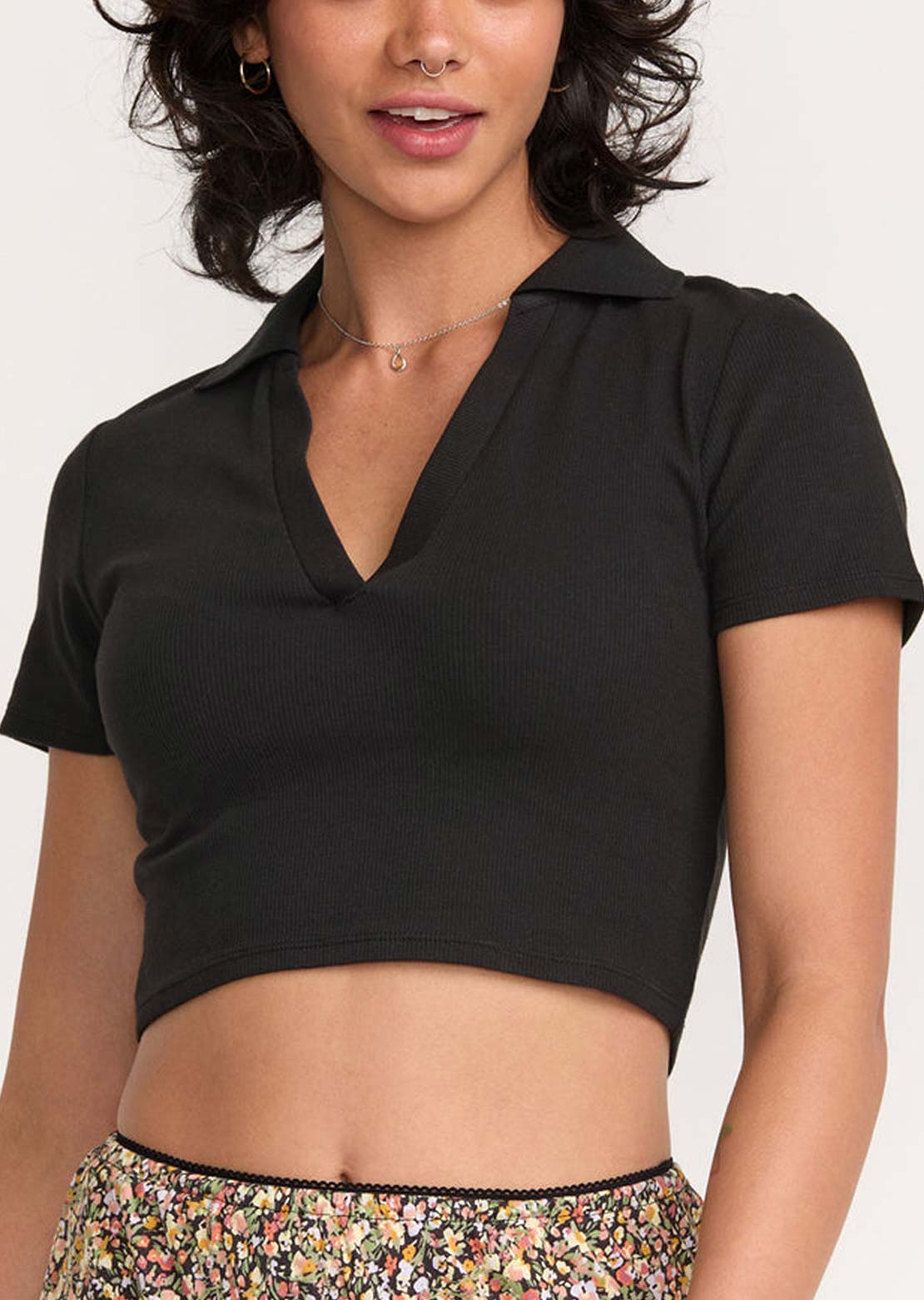 RVCA Women's Chase Polo Black