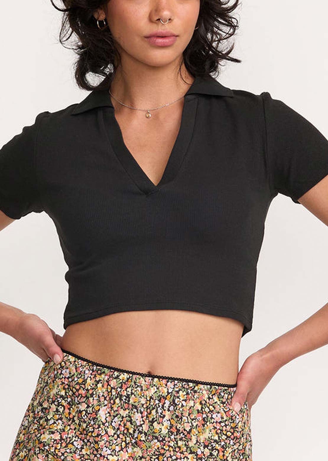 RVCA Women's Chase Polo Black