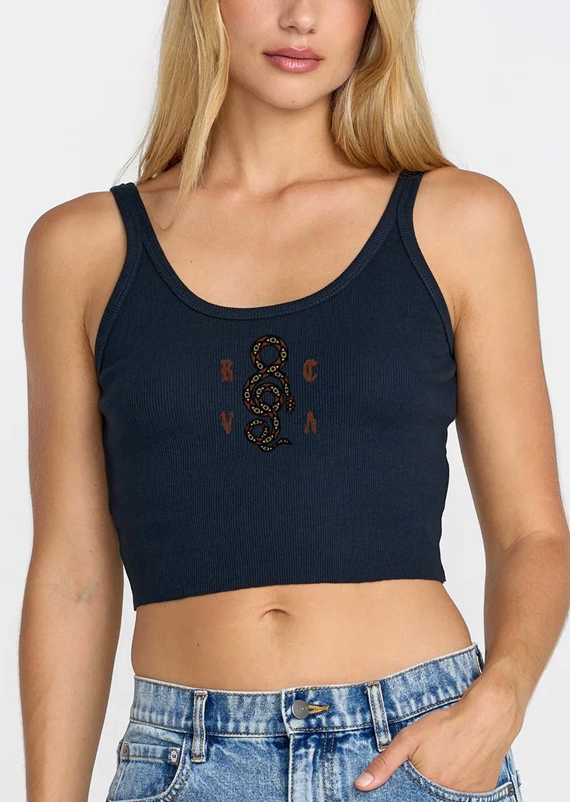 RVCA Women's Horace Tank Top Graphite