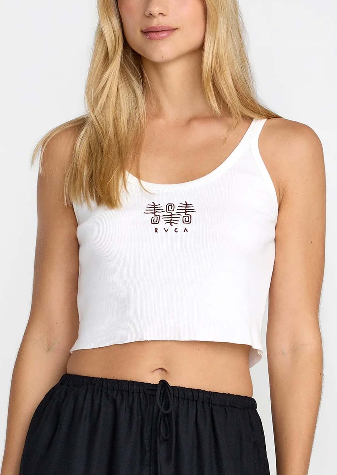 RVCA Women's Horace Tank Top Vintage White