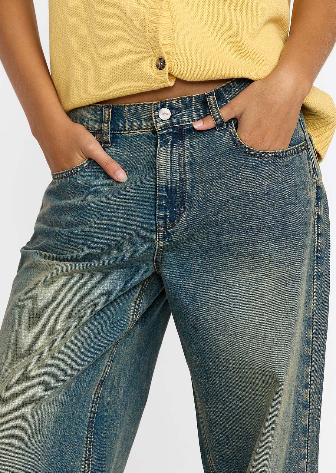 RVCA Women's Loosey Denim Pants Balsam