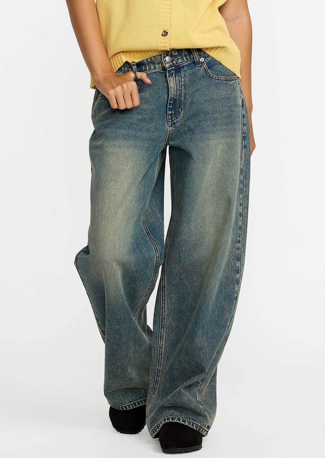 RVCA Women's Loosey Denim Pants Balsam