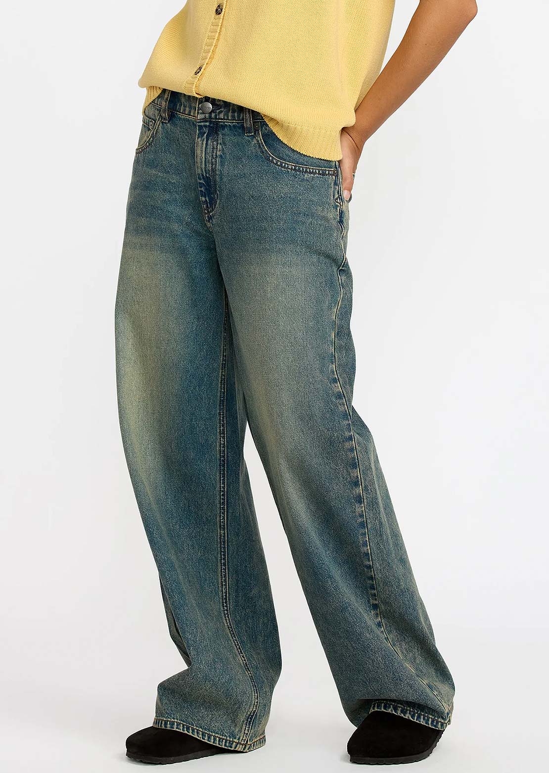 RVCA Women's Loosey Denim Pants Balsam