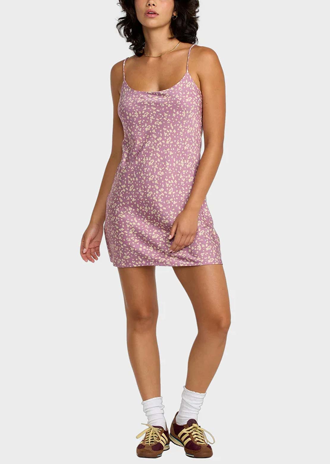RVCA Women's Macarthur Dress Winter Orchid