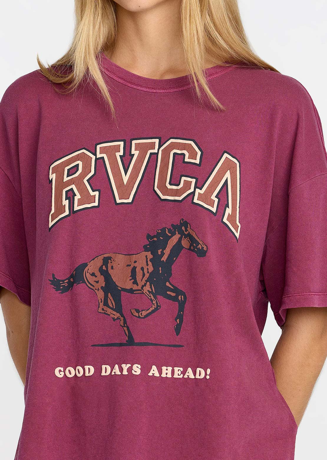 RVCA Women's Move On BF T-Shirt Multi
