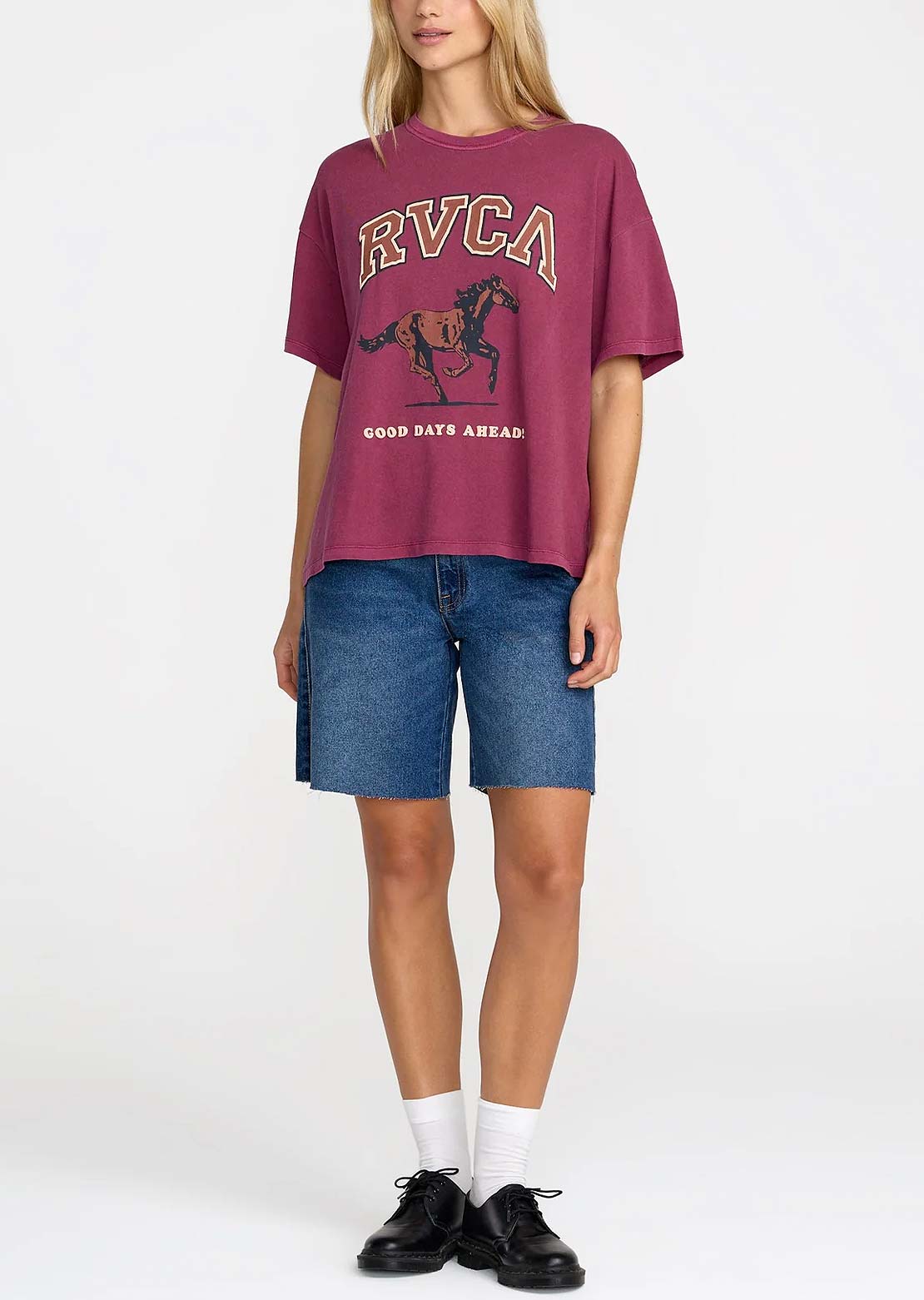 RVCA Women's Move On BF T-Shirt Multi